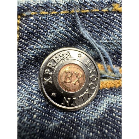 Bklyn XPress Brooklyn Express Jeans Men Sz 36x34 Y2K Baggy Hip Hop Grunge Patch - Picture 4 of 8